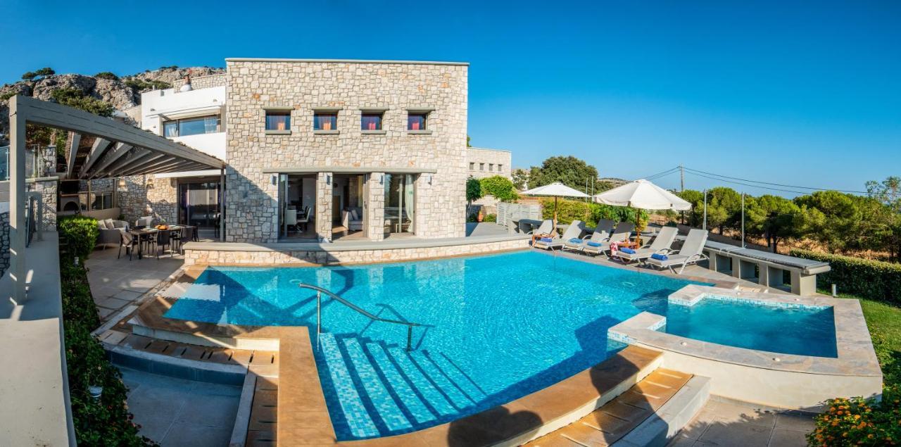 Villa Costamare - Enjoy Lazy Days On The Private Pool-Jacuzzi Pefki Екстериор снимка